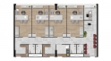 Sugestão de Layout para Junção de 4 Salas (133 m²)