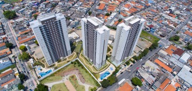 Vista aérea das três torres do Homenagem Jaçanã