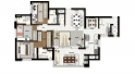 Apartamento 120 m² com 3 suítes - Torre 1