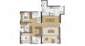 Apartamento de 107 m² - Opção Sala Ampliada