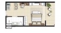 Apartamento de 34,43 m²