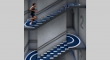 Perspectiva ilustrada da Escada Fitness