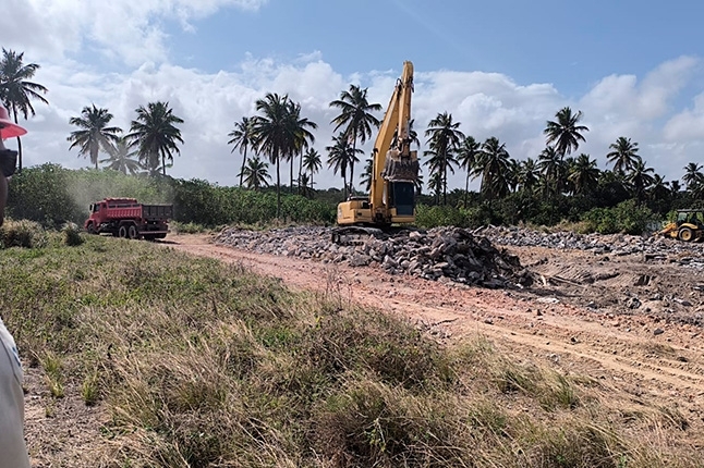 Foto da obra referente ao mês de Outubro de 2024