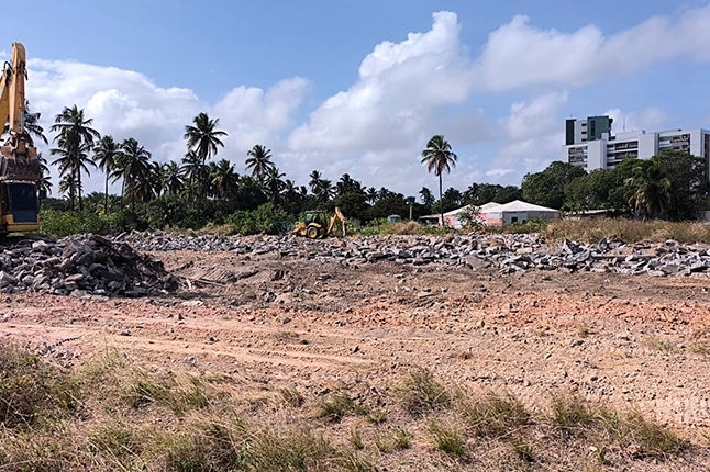 Foto da obra referente ao mês de Outubro de 2024