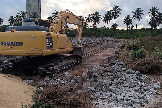 Foto da obra referente ao mês de Outubro de 2024