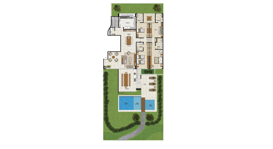 Apartamento Jardim 445 m²