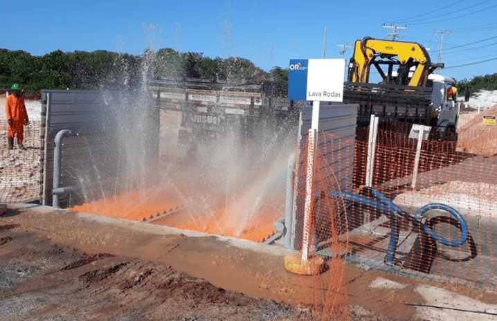 Lava Rodas na obra