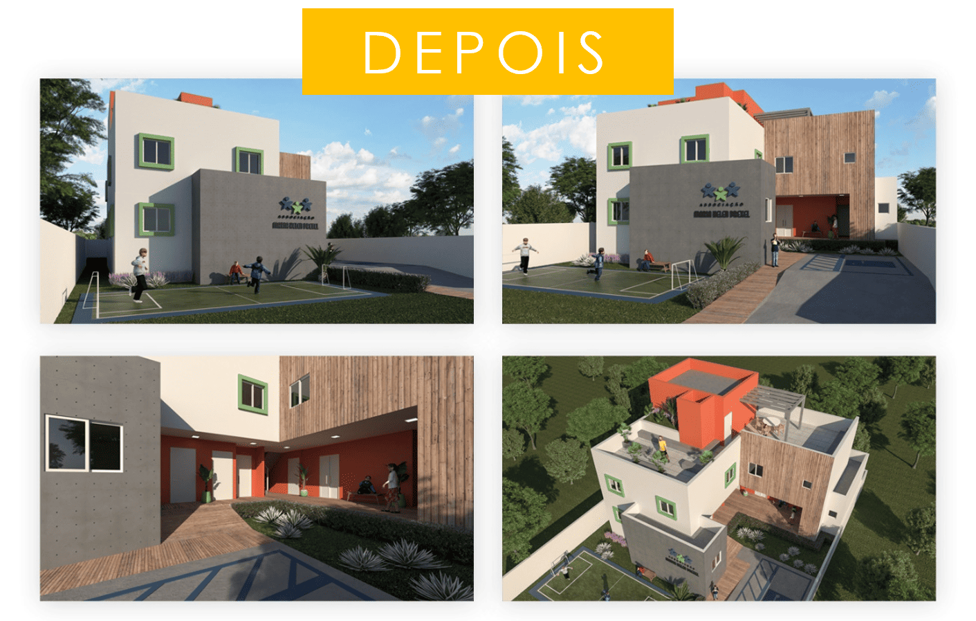 Reconstrução da sede da Associação Maria Helen Drexel